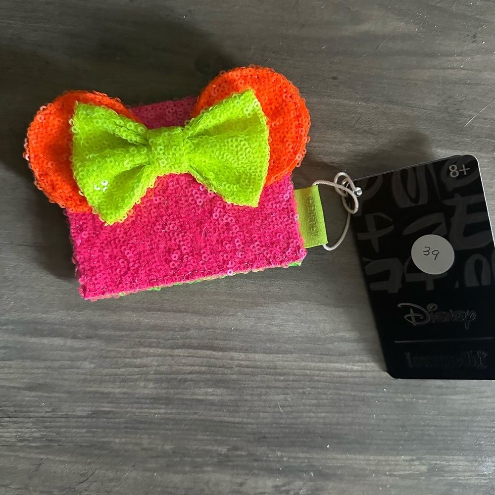 Loungefly Neon Sequin Cardholder